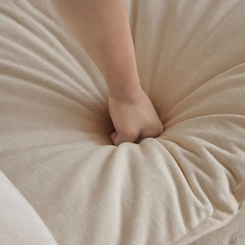 Modern Accent Chair with Ottoman Upholstered Armchair