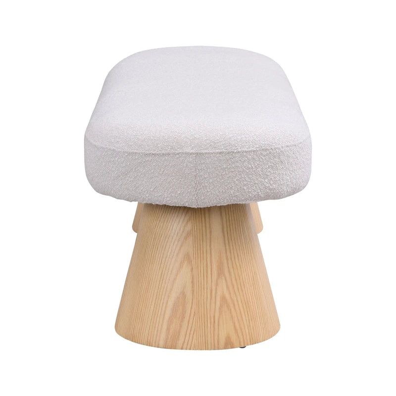 Christopher Knight Home - Benjamin Upholstered Dining Bench, Versatile Entryway & Bedroom Seating with Sturdy Wood Legs