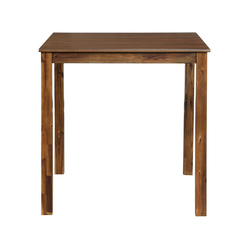 5 Piece Counter Height Dining Table and Chair Set, Wooden Kitchen Furniture Set with Square Table and 4 Chairs