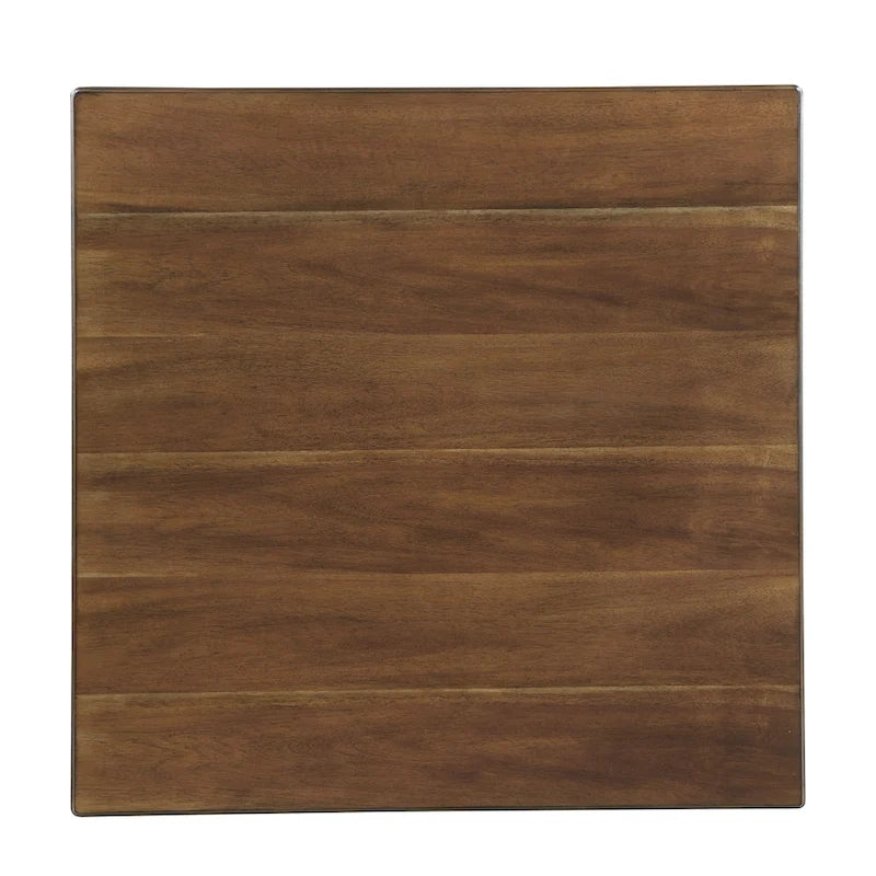 5 Piece Counter Height Dining Table and Chair Set, Wooden Kitchen Furniture Set with Square Table and 4 Chairs