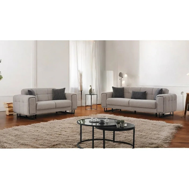 Arvento 2 Pieces Living Room Sets 1 Sofa 1 Love seat