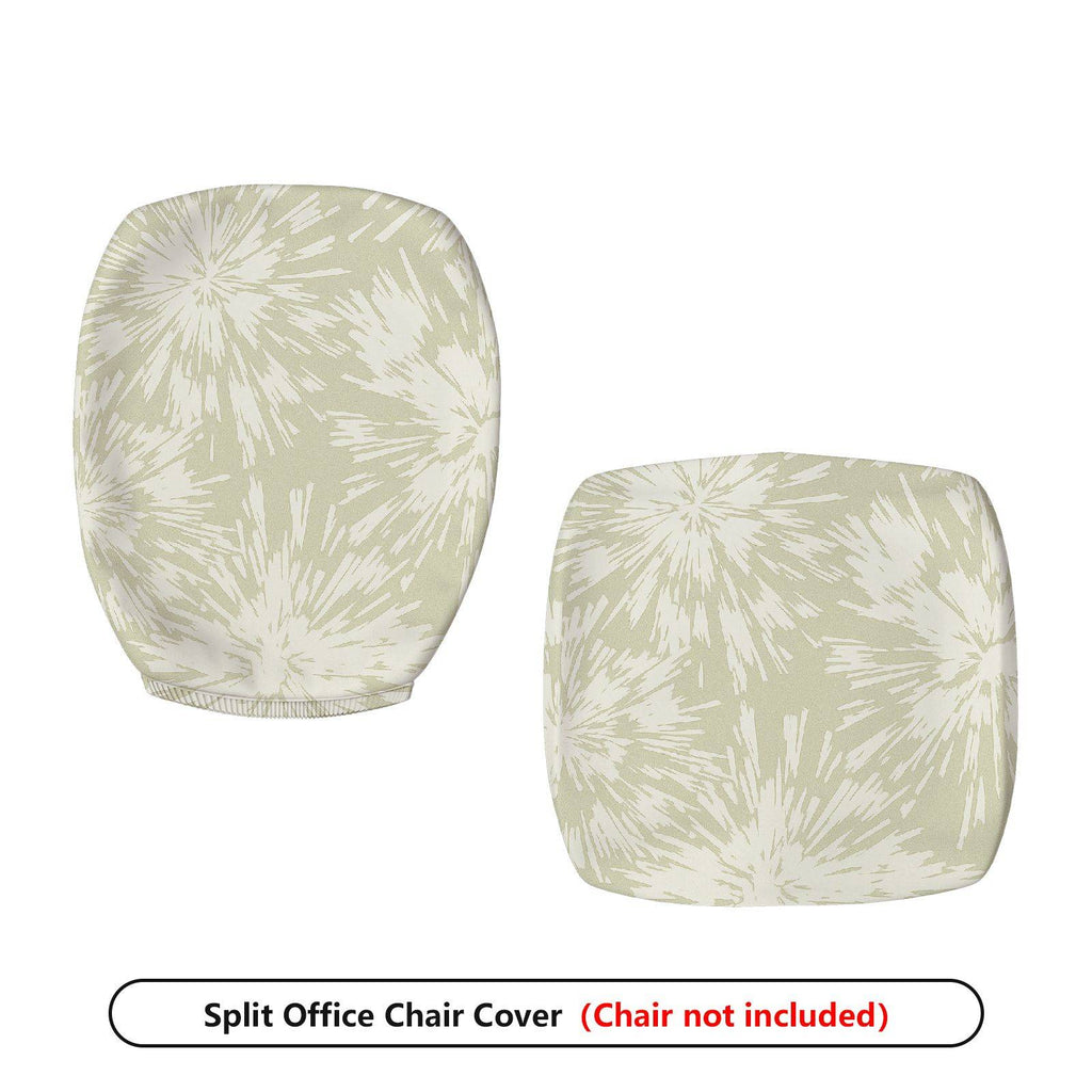 2-Piece Abstract Starburst Pattern  Computer Chair Cover Set, Seat and Backrest