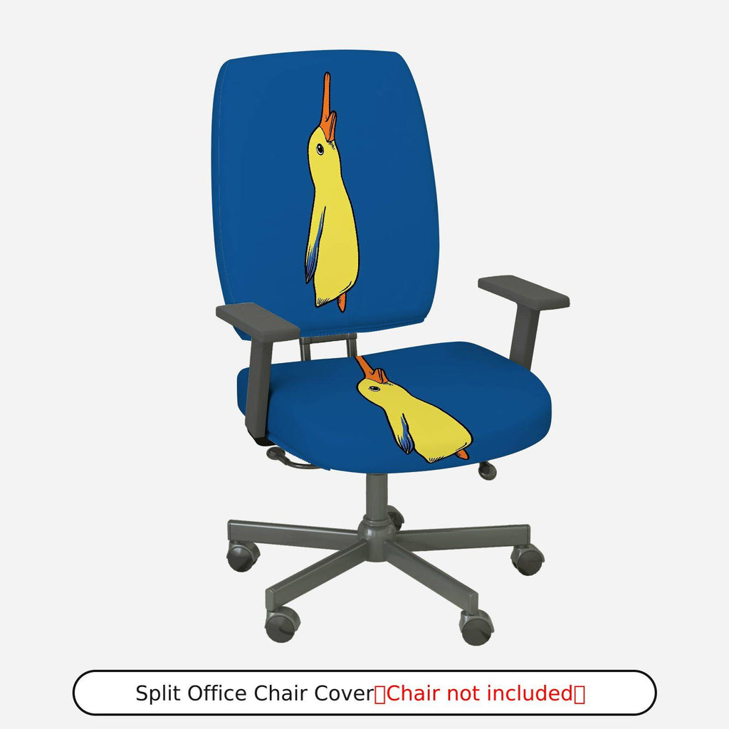 2-Piece Animal Fun Colorful Playful Cute  Computer Chair Cover Set, Seat and Backrest