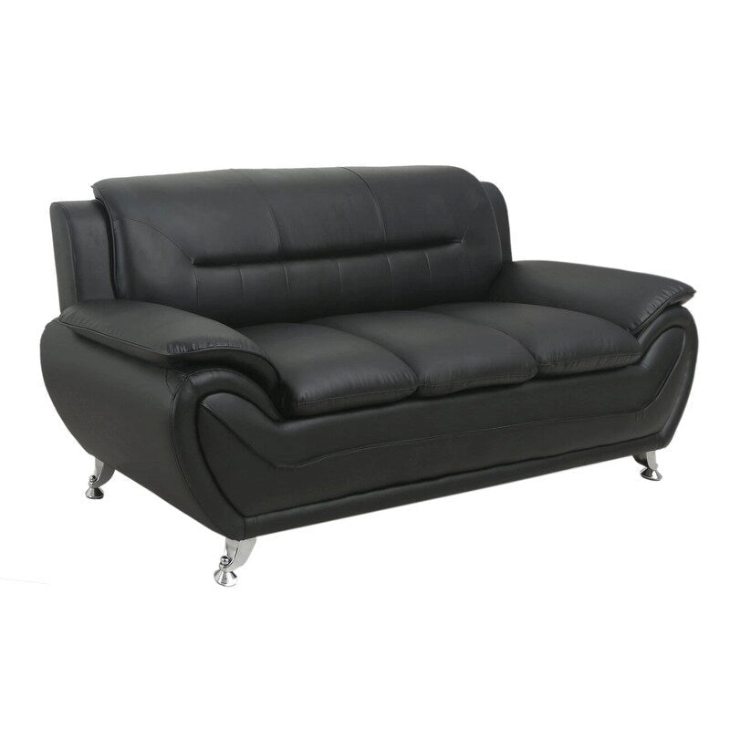 Michael Segura Bonded Leather Upholstered Sofa