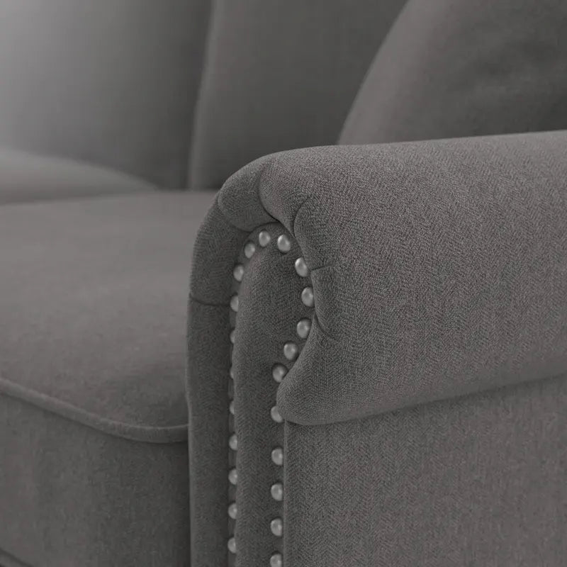 Bush Furniture Coventry Living Room Accent Chair with Ottoman Set