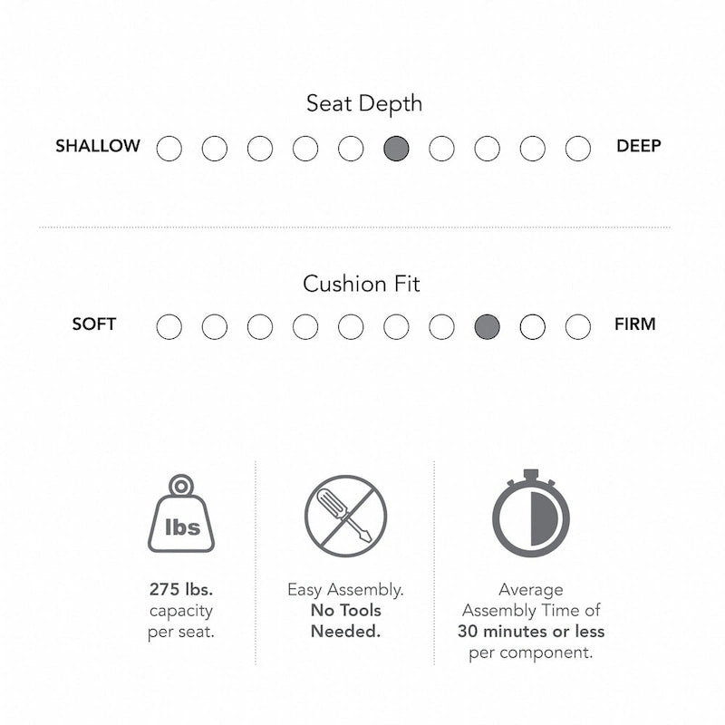 Bush Furniture Coventry Living Room Accent Chair with Ottoman Set