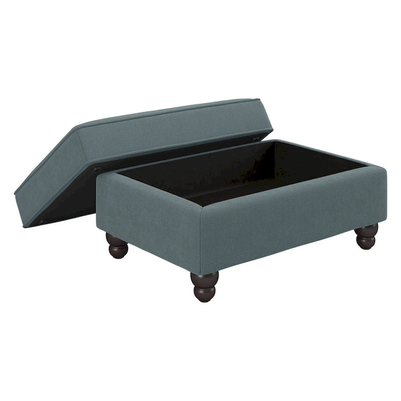 Bush Furniture Coventry Living Room Accent Chair with Ottoman Set