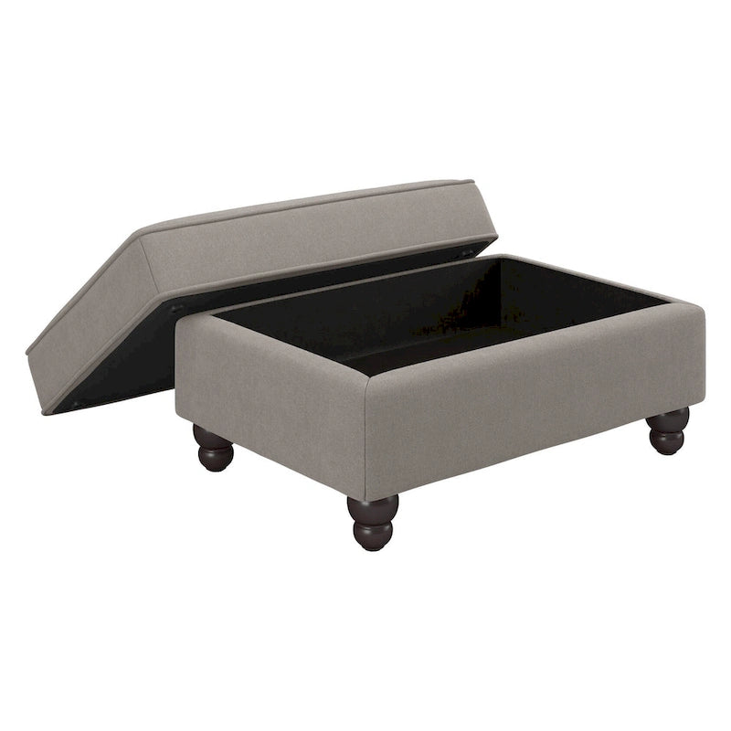 Bush Furniture Coventry Living Room Accent Chair with Ottoman Set