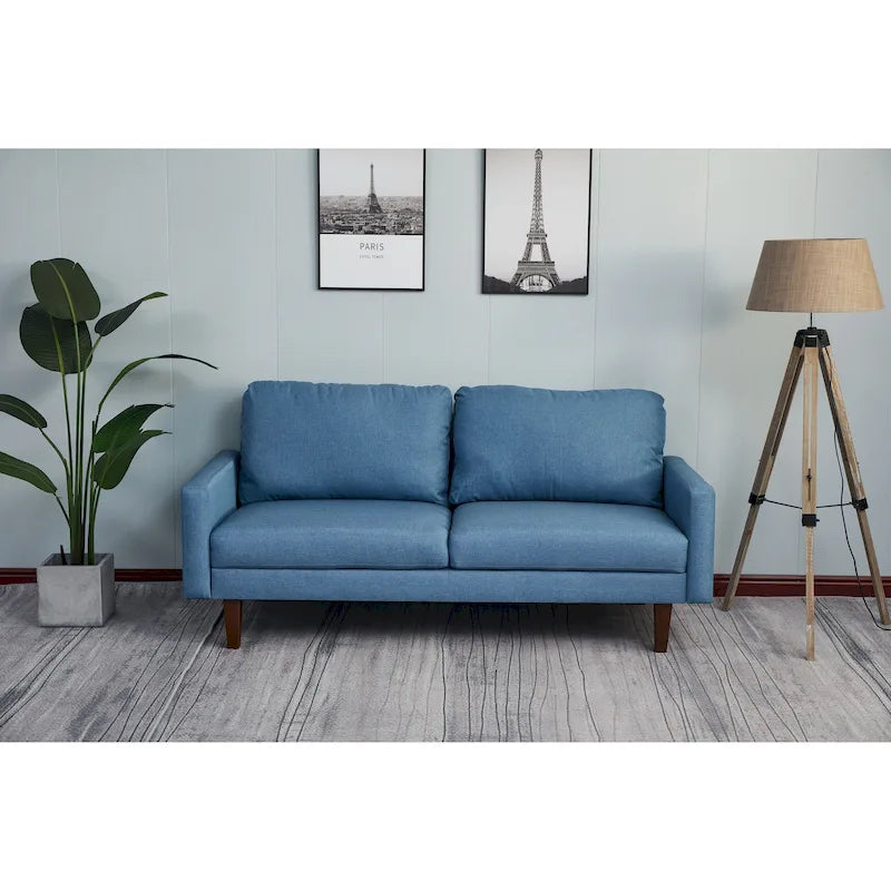 Adelaide 70 Linen Square Arm Sofa