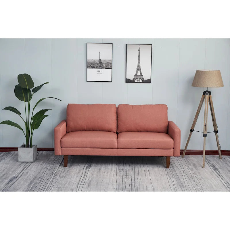 Adelaide 70 Linen Square Arm Sofa