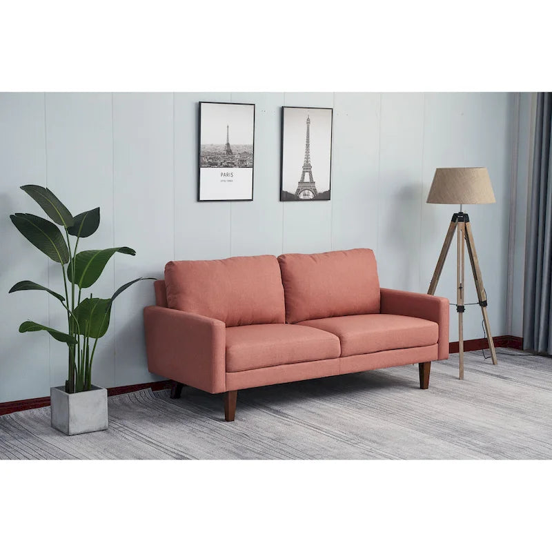 Adelaide 70 Linen Square Arm Sofa