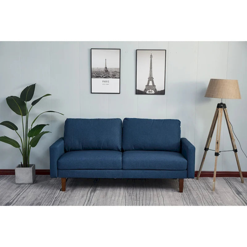 Adelaide 70 Linen Square Arm Sofa