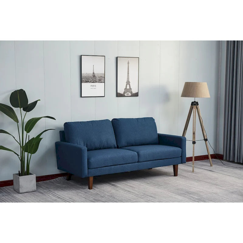 Adelaide 70 Linen Square Arm Sofa