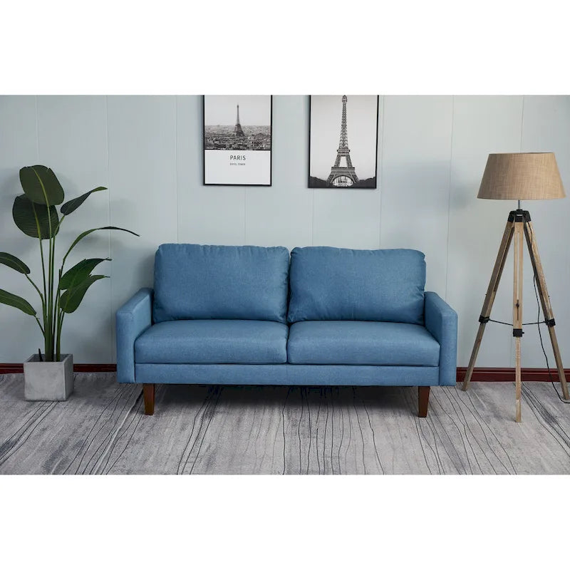 Adelaide 70 Linen Square Arm Sofa