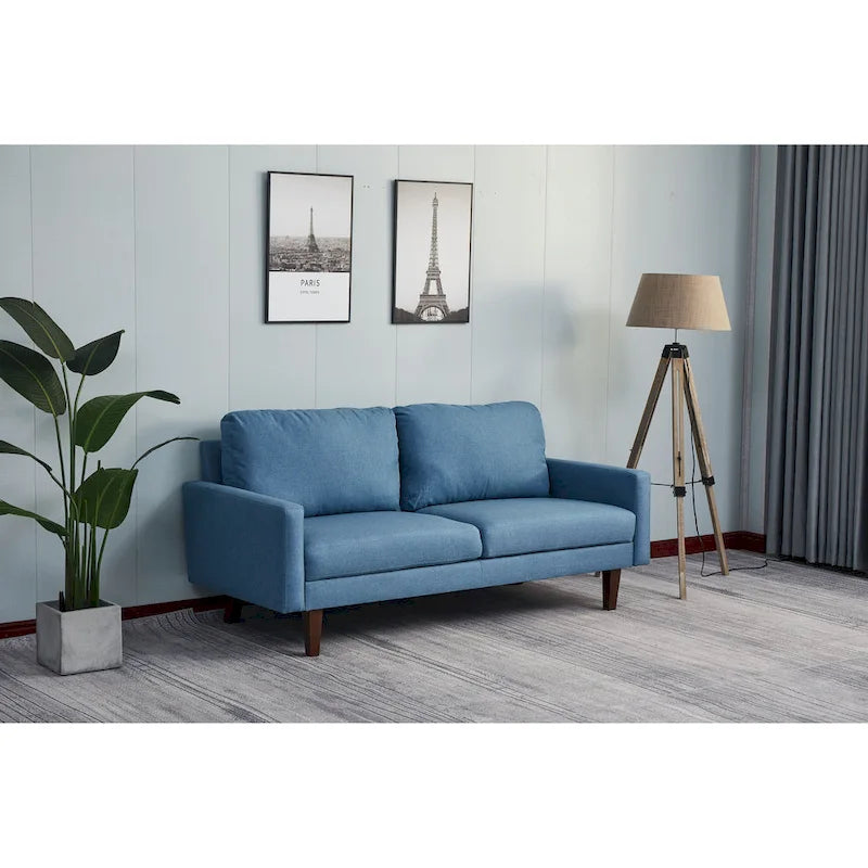 Adelaide 70 Linen Square Arm Sofa