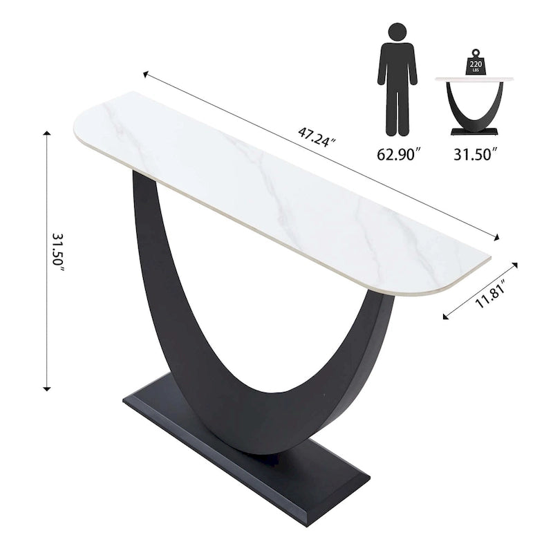 47 Inch Entryway Console Table Narrow Sofa Tables