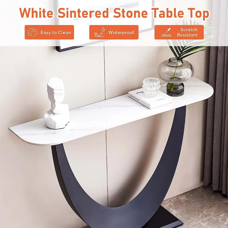 47 Inch Entryway Console Table Narrow Sofa Tables