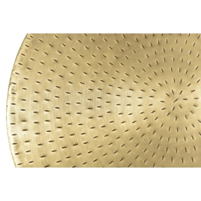 Alevi Drum Gold Iron End Table