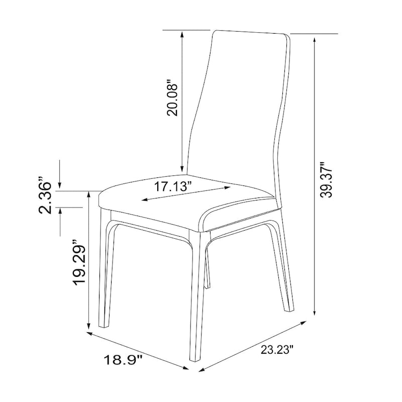 Somette Pogo Criss Cross Dining Set with Black Chairs