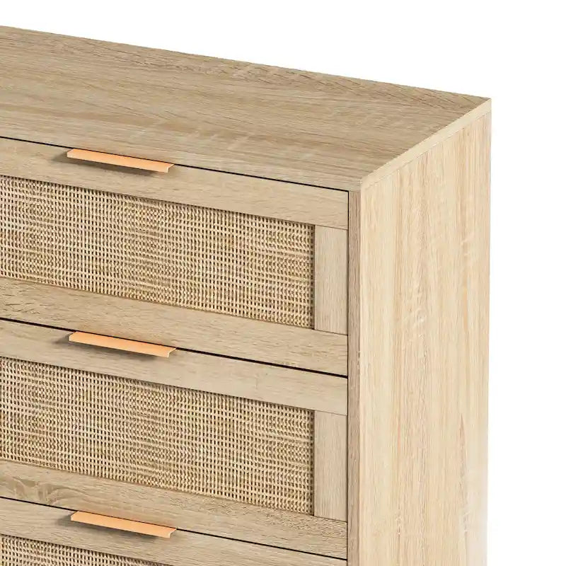 43.316-Drawers Rattan Storage Cabinet