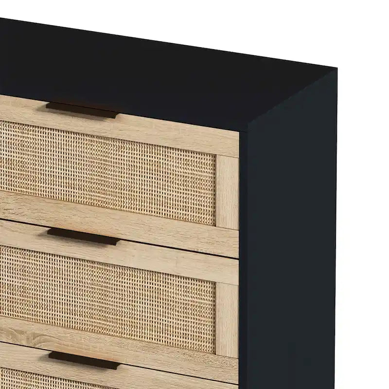 43.316-Drawers Rattan Storage Cabinet