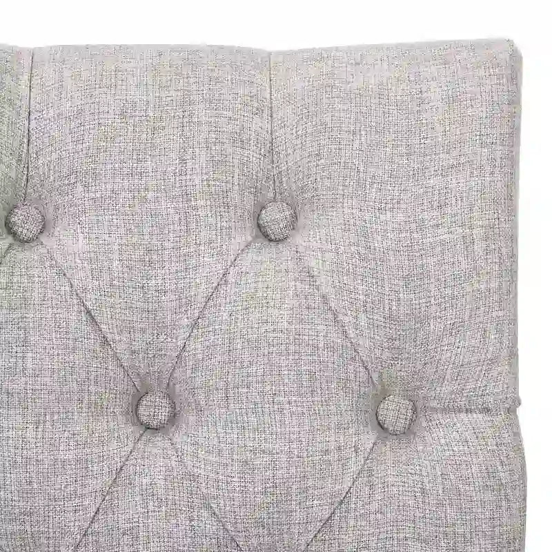 Carter 24 Classic Button Tufted Counter Stool Black Finished Legs