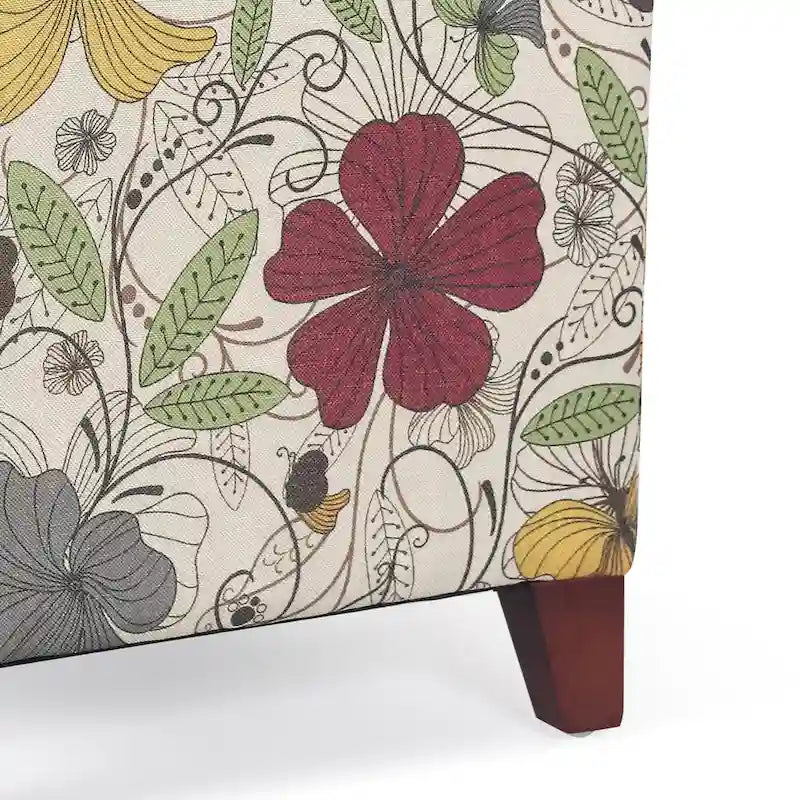 Adeco 16.3 Cube Ottoman Foot Rest Stool