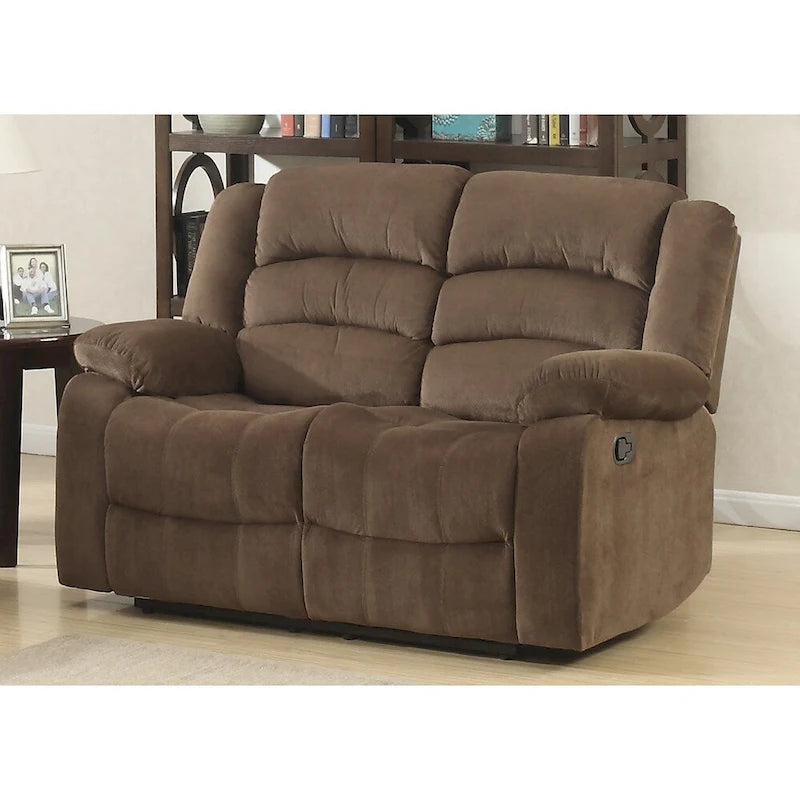 Bill 2-piece Contemporary Brown Reclining Living Room Set