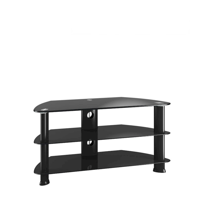 Laguna Black Glass TV Stand, for up to 48 TVs