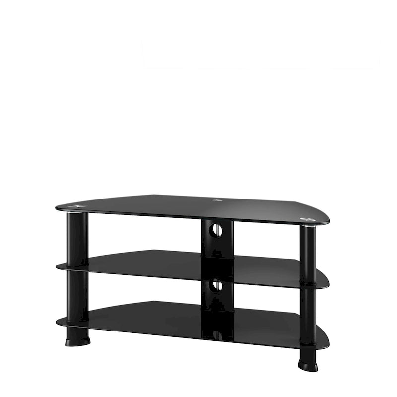 Laguna Black Glass TV Stand, for up to 48 TVs