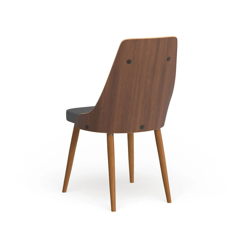 Carson Carrington Arvika Mid-century Modern Walnut Wood Dining Chair - N/A
