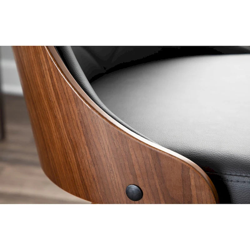 Carson Carrington Arvika Mid-century Modern Walnut Wood Dining Chair - N/A