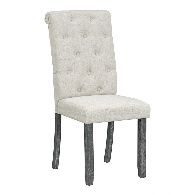 6-Piece Retro Rectangular Dining Table Set, Table with Unique Legs and 4 Upholstered Chairs & 1 Bench for Dining Room