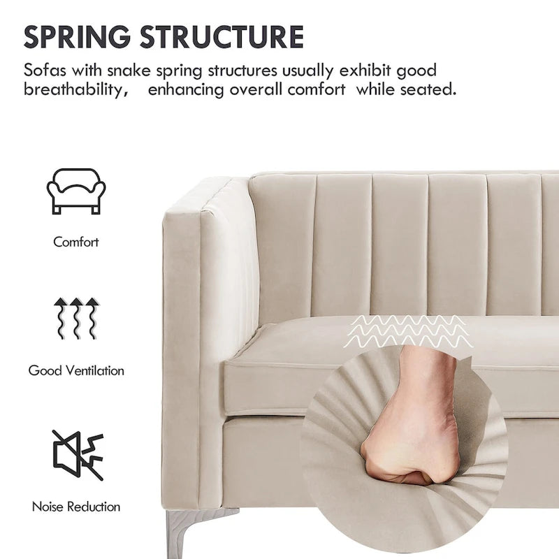 Morden Fort Upholstered Accent Living Room Loveseat