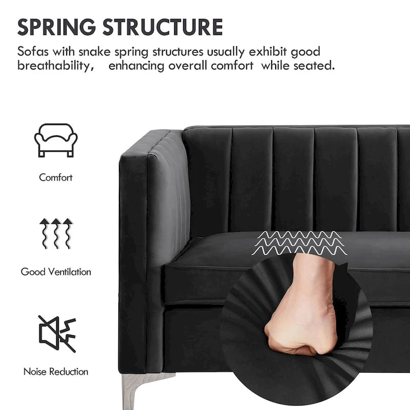 Morden Fort Upholstered Accent Living Room Loveseat