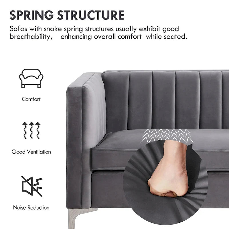 Morden Fort Upholstered Accent Living Room Loveseat