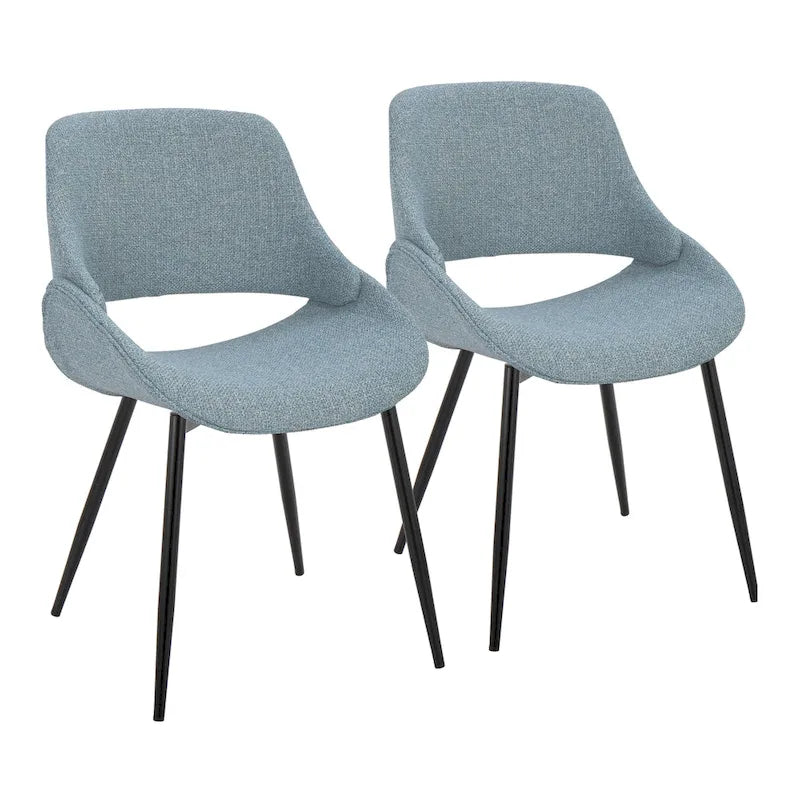 Carson Carrington Svellingen Dining Chair with Tapered Metal Legs (Set of 2)