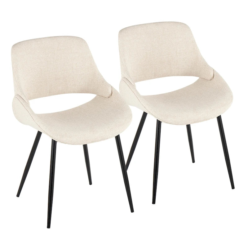 Carson Carrington Svellingen Dining Chair with Tapered Metal Legs (Set of 2)