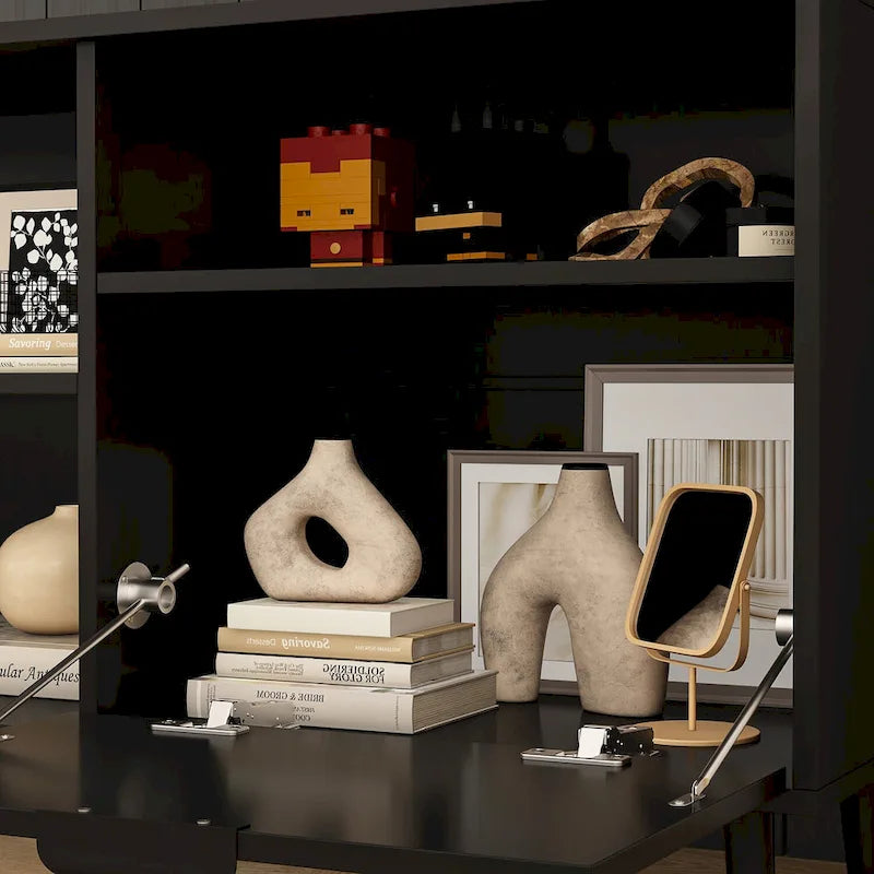 Ambient Electric Fireplace and Durable TV Stand Energy Efficient