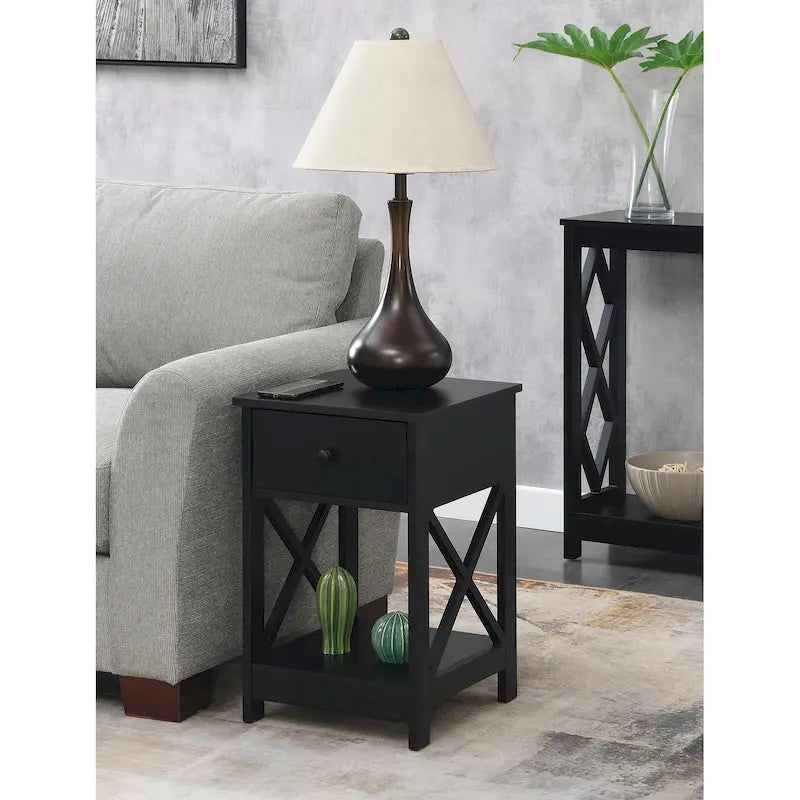 Convenience Concepts Oxford 1 Drawer End Table with Shelf