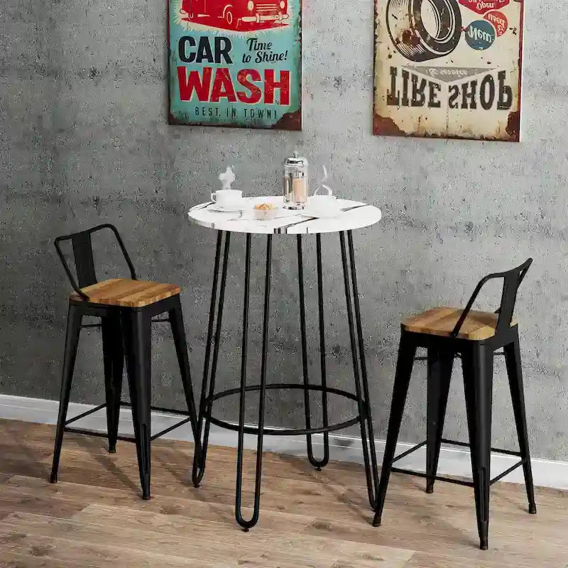 Bar Table Pub Table Bar Height Table Tall Bistro Round Bar Dining Table