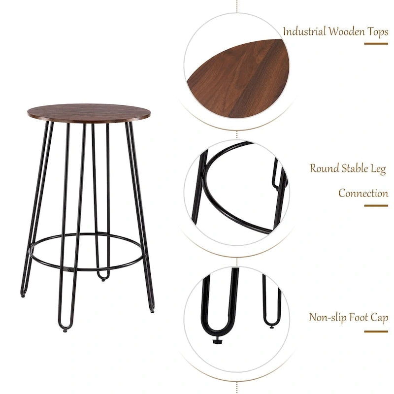 Bar Table Pub Table Bar Height Table Tall Bistro Round Bar Dining Table