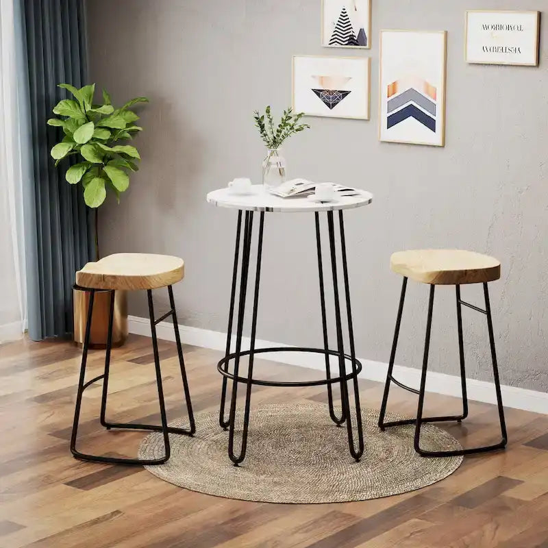 Bar Table Pub Table Bar Height Table Tall Bistro Round Bar Dining Table