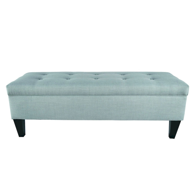 Brooke Button Tufted Long Storage Bench Ottoman