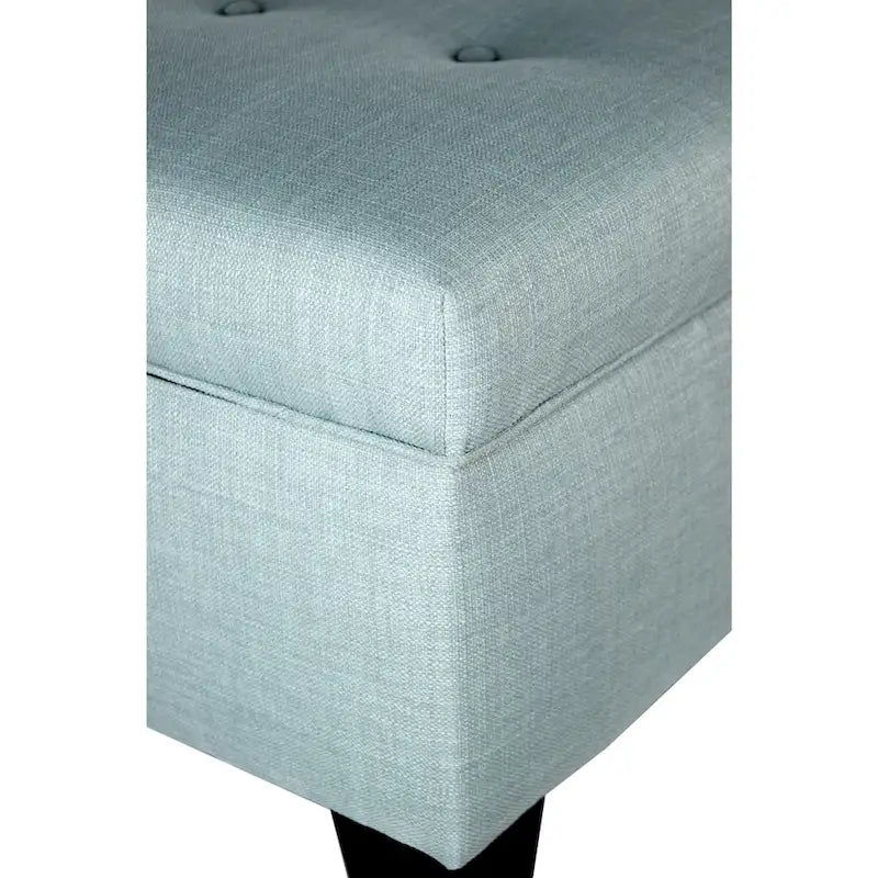 Brooke Button Tufted Long Storage Bench Ottoman