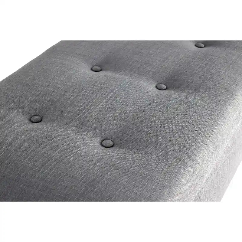 Brooke Button Tufted Long Storage Bench Ottoman