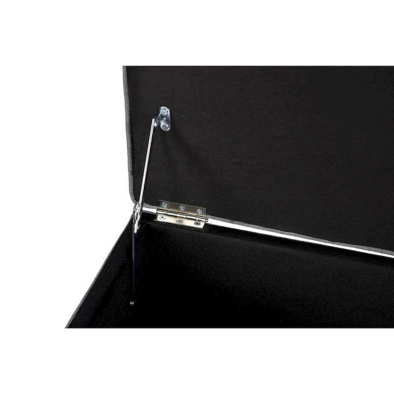 Brooke Button Tufted Long Storage Bench Ottoman