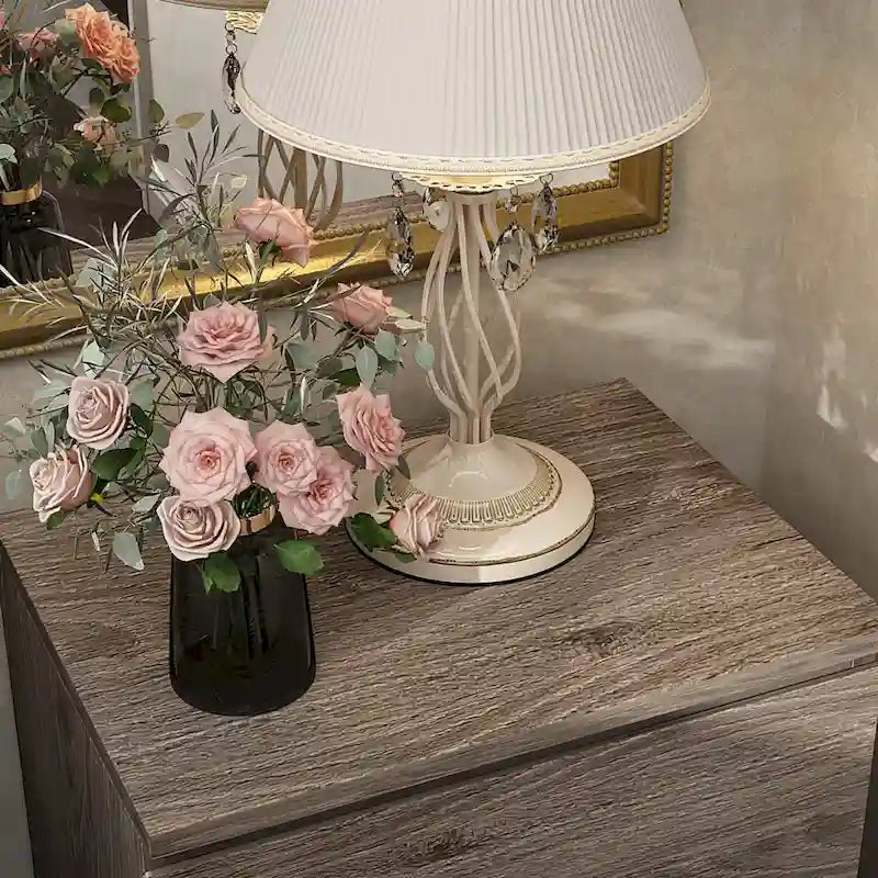 2-Drawer Nightstand End Table Console Table