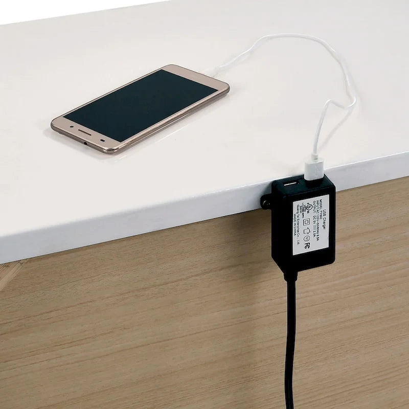 Champs Contemporary Queen Solid Wood Storage 3-Piece Panel Bed with USB Port Set by Furniture of America