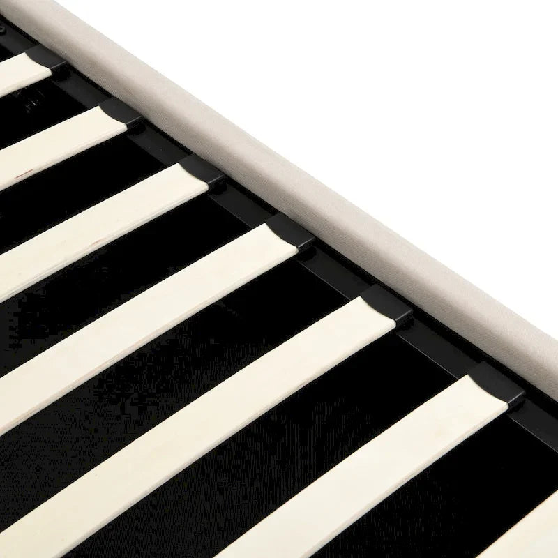 Nestfair Upholstered Platform Bed with a Hydraulic Storage System